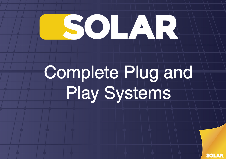 Solar plug and play systems
